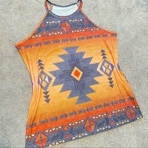 Western Patterned Tank